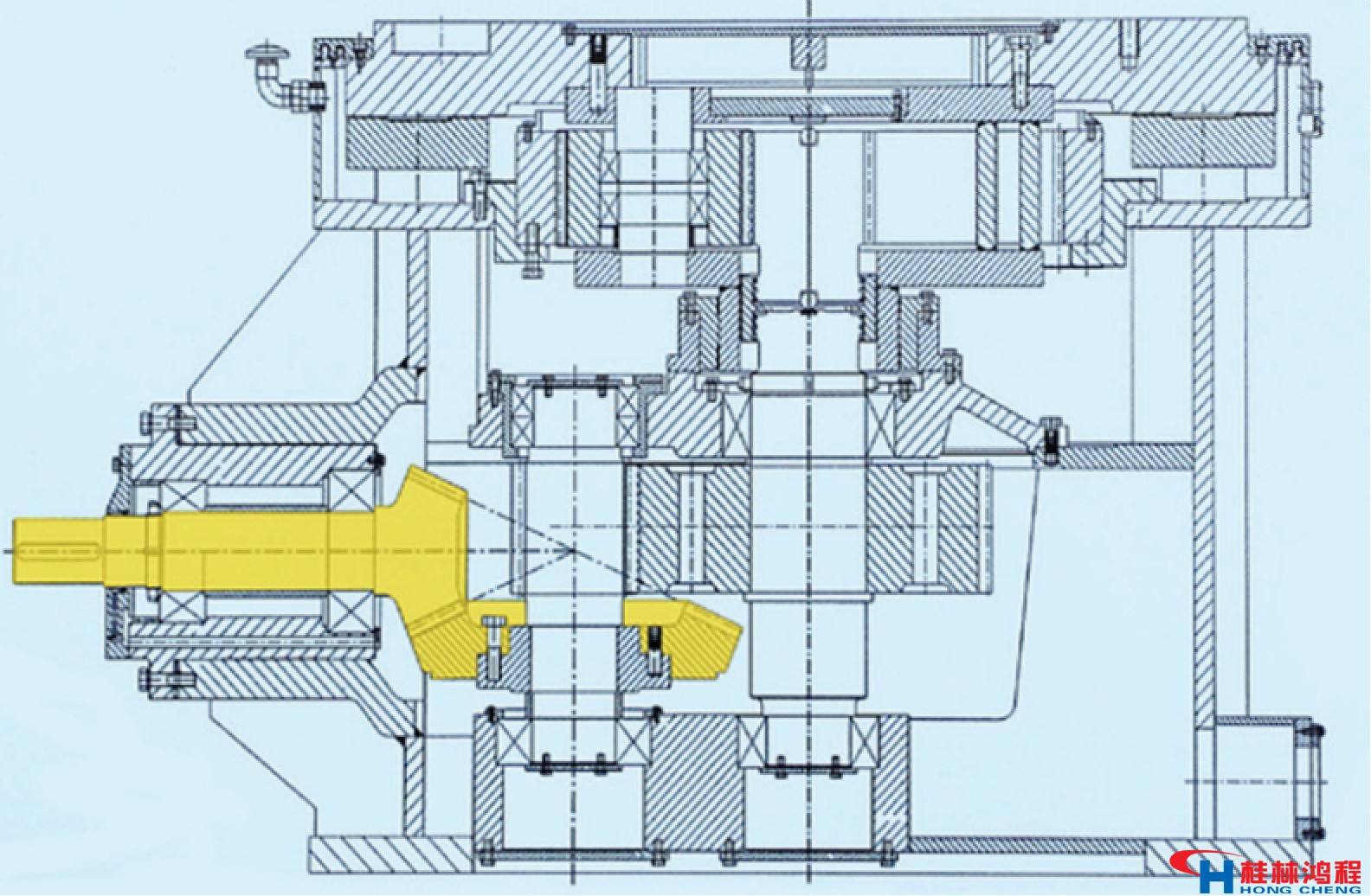 立磨減速機結構圖 立磨減速機結構圖